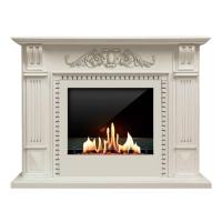 Биокамин в портале SteelHeat Belfast Lux, стекло, стемалит SteelHeat