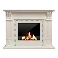 Биокамин в портале SteelHeat Belfast, стекло, стемалит SteelHeat